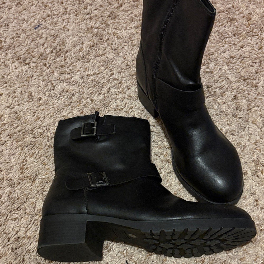 Arizona Jean Company Black Moto Boots